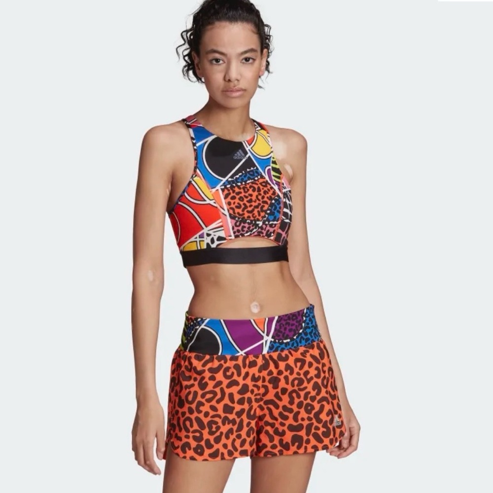 Adidas Women's Vibrant Patterned Sports Bra - Picture 2 of 10